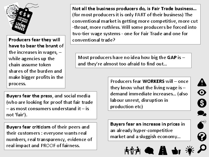 Producers fear they will have to bear the brunt of the increases in wages,