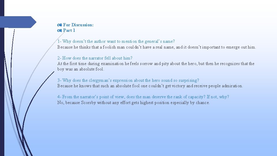 For Discussion: Part 1 1 - Why doesn’t the author want to mention For Discussion: Part 1 1 - Why doesn’t the author want to mention