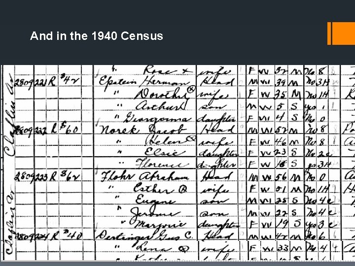 And in the 1940 Census 