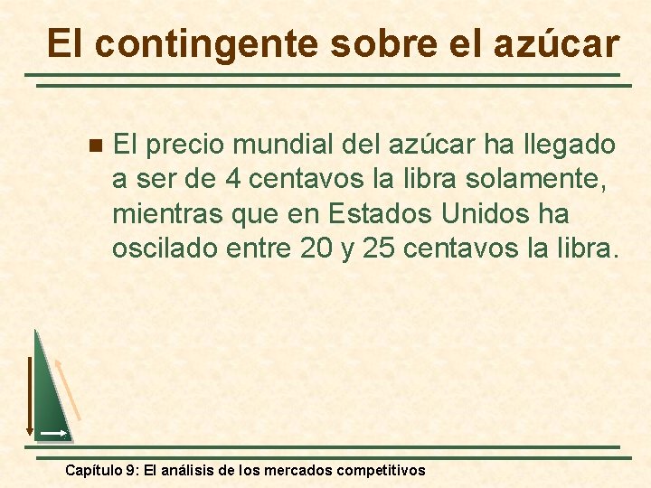 El contingente sobre el azúcar n El precio mundial del azúcar ha llegado a