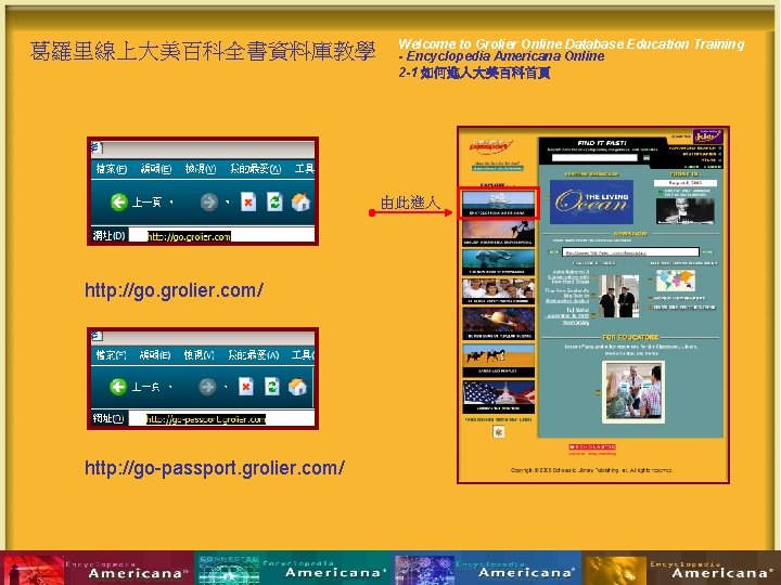 葛羅里線上大美百科全書資料庫教學 Welcome to Grolier Online Database Education Training - Encyclopedia Americana Online 2 -1