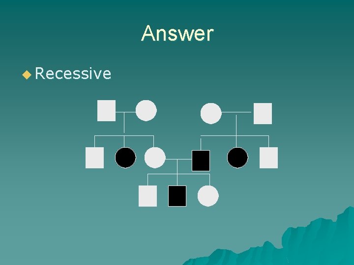 Answer u Recessive Answer u Recessive