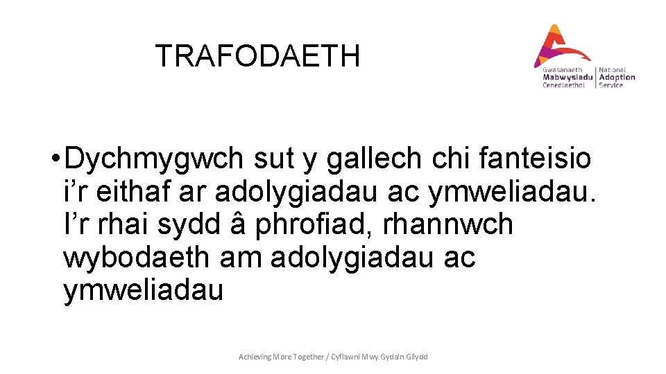 TRAFODAETH • Dychmygwch sut y gallech chi fanteisio i’r eithaf ar adolygiadau ac ymweliadau.