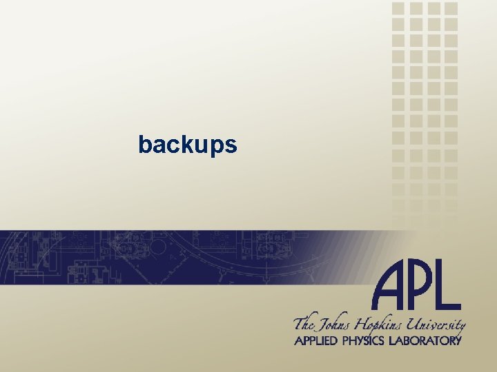 backups 