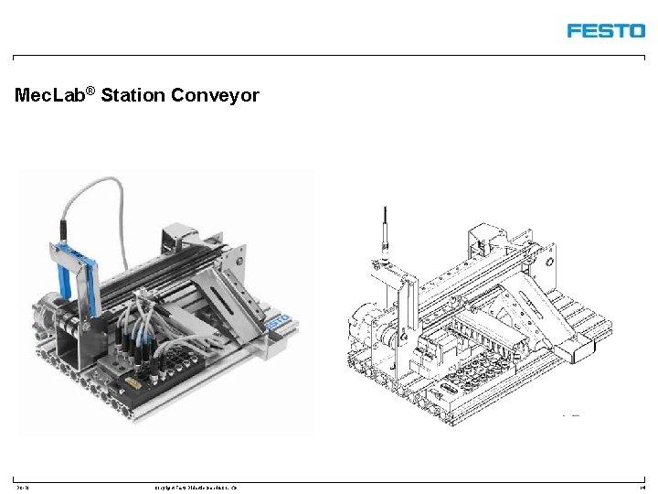 Mec. Lab® Station Conveyor DC-R/ Copyright Festo Didactic Gmb. H&Co. KG 14 