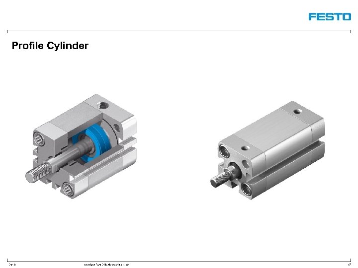 Profile Cylinder DC-R/ Copyright Festo Didactic Gmb. H&Co. KG 17 