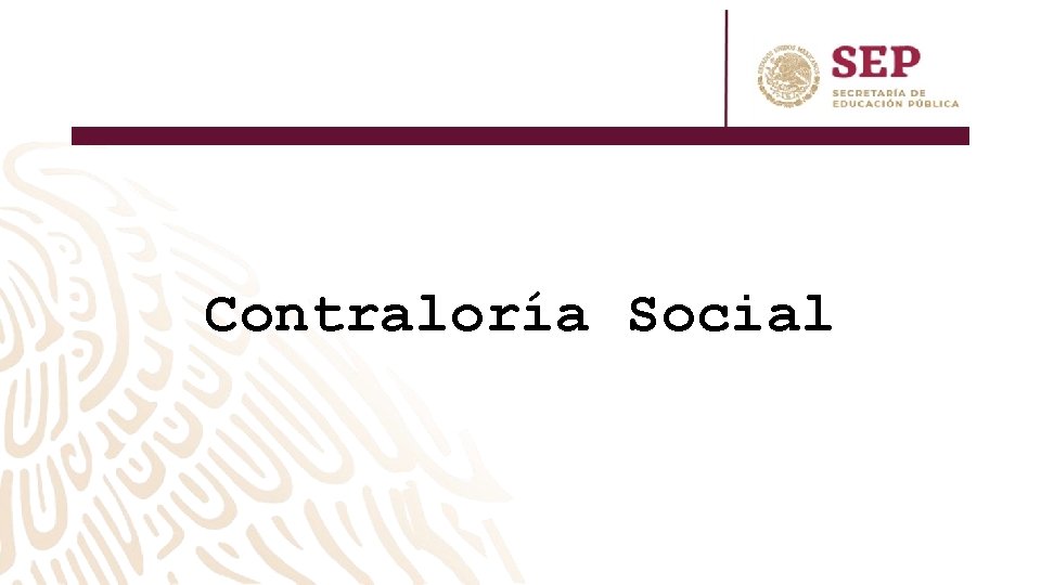 Contraloría Social 