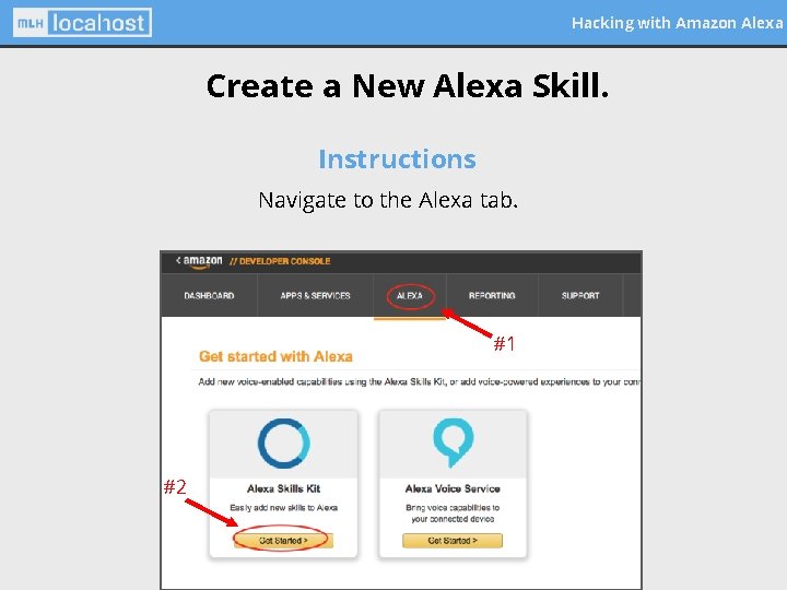 Hacking with Amazon Alexa Create a New Alexa Skill. Instructions Navigate to the Alexa