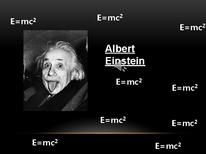 E=mc 2 Albert Einstein E=mc 2 E=mc 2 