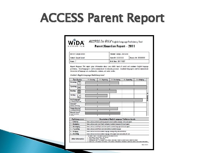 ACCESS Parent Report 
