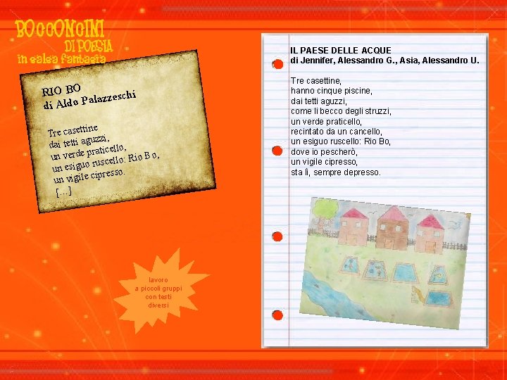 IL PAESE DELLE ACQUE di Jennifer, Alessandro G. , Asia, Alessandro U. RIO BO IL PAESE DELLE ACQUE di Jennifer, Alessandro G. , Asia, Alessandro U. RIO BO
