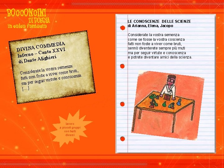 LE CONOSCENZE DELLE SCIENZE di Arianna, Elena, Jacopo MEDIA M O C A I LE CONOSCENZE DELLE SCIENZE di Arianna, Elena, Jacopo MEDIA M O C A I