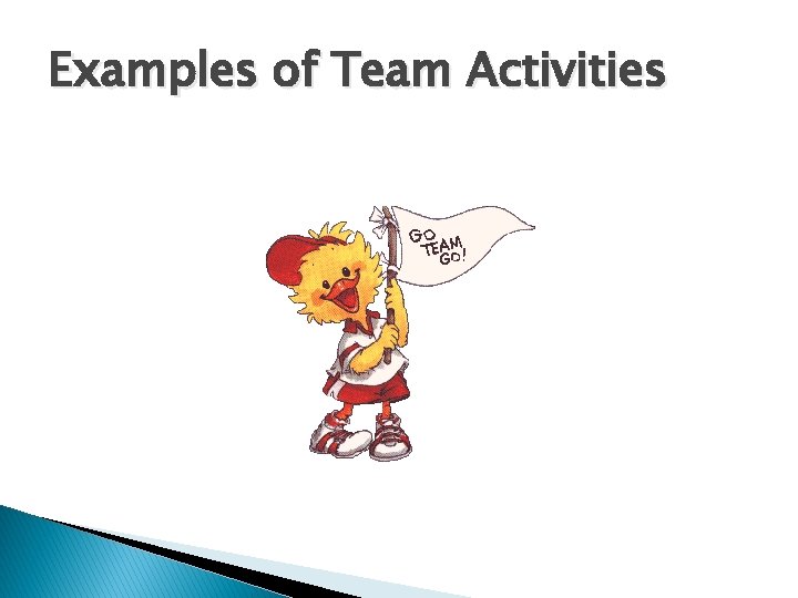 Examples of Team Activities 