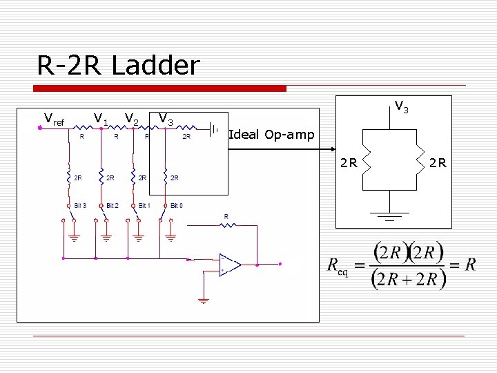 R-2 R Ladder Vref V 1 V 2 V 3 Ideal Op-amp 2 R
