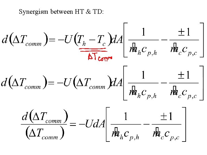 Synergism between HT & TD: 