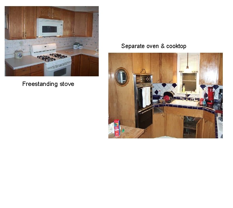 Separate oven & cooktop Freestanding stove 