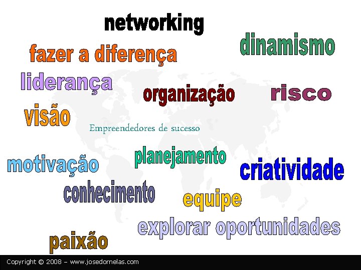 Empreendedores de sucesso Copyright © 2008 – www. josedornelas. com 