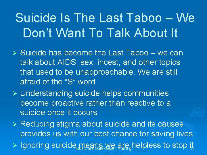 Suicide Is The Last Taboo – We Don’t Want To Talk About It Suicide