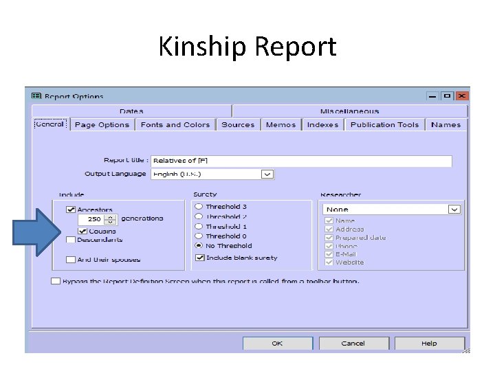 Kinship Report 