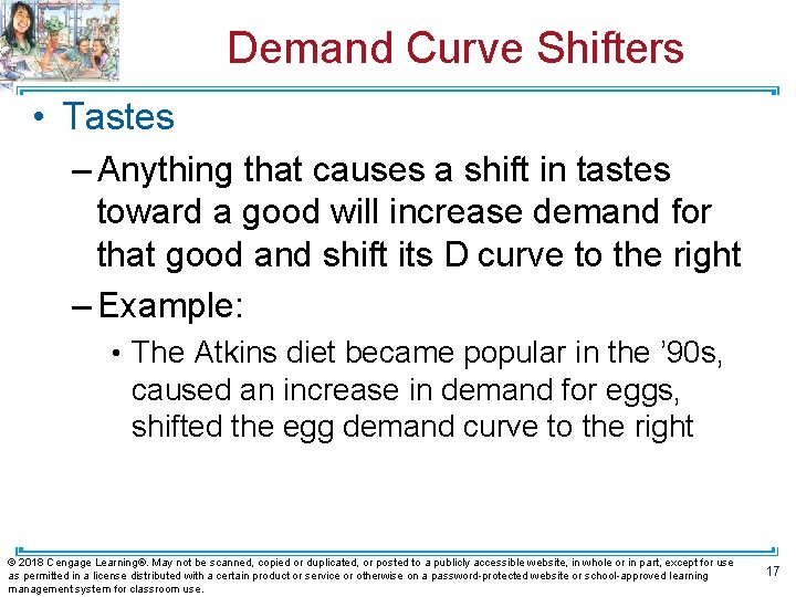 Demand Curve Shifters • Tastes – Anything that causes a shift in tastes toward