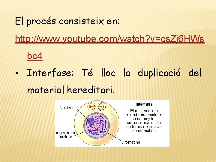 El procés consisteix en: http: //www. youtube. com/watch? v=cs. Zj 6 HWs bc 4