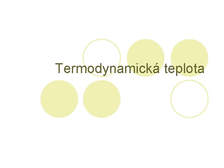 Termodynamická teplota 