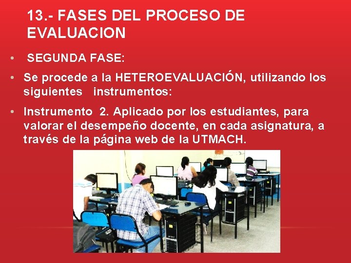 INSTRUCTIVO PARA EVALUACION DEL DESEMPEO DOCENTE DE LA