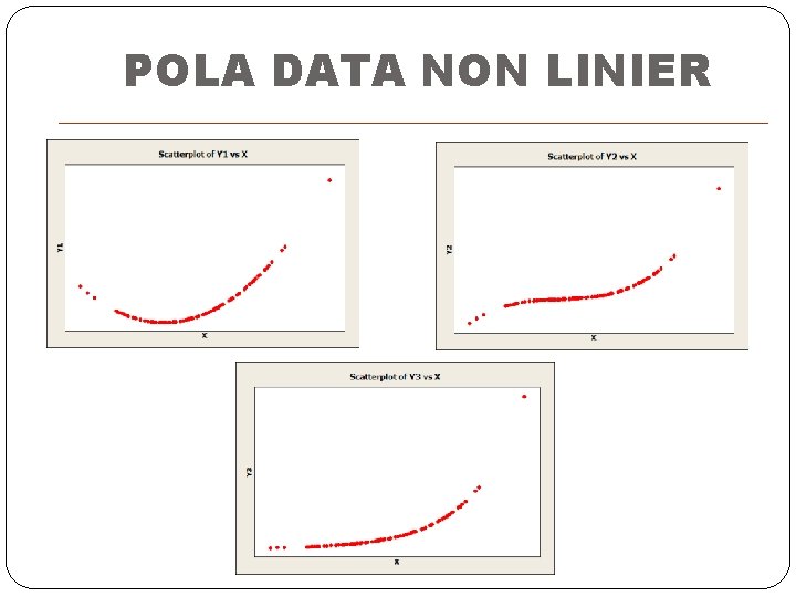 POLA DATA NON LINIER 