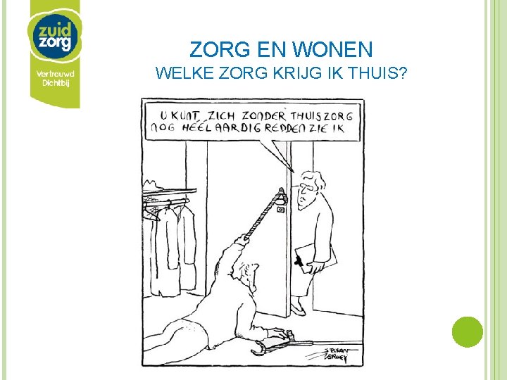 ZORG EN WONEN WELKE ZORG KRIJG IK THUIS? 