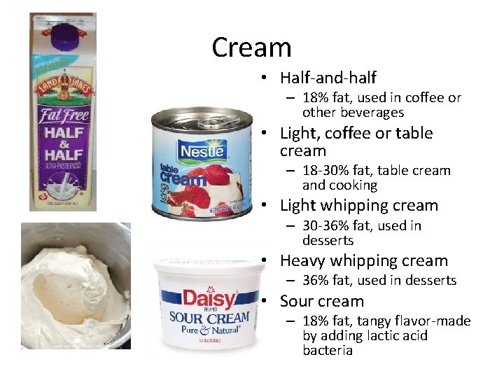 Cream Butter Yogurt Cheese And Ice Cream Cream