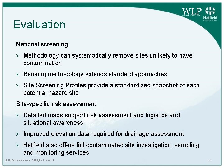 Evaluation National screening › Methodology can systematically remove sites unlikely to have contamination ›