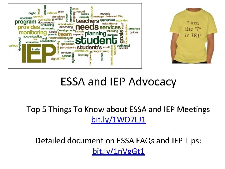 ESSA and IEP Advocacy Top 5 Things To Know about ESSA and IEP Meetings