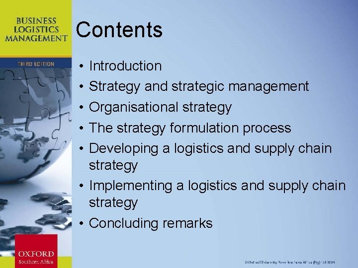 Contents • • • Introduction Strategy and strategic management Organisational strategy The strategy formulation