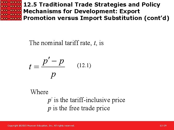 12. 5 Traditional Trade Strategies and Policy Mechanisms for Development: Export Promotion versus Import