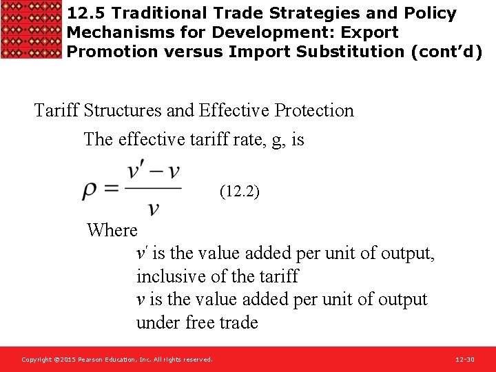 12. 5 Traditional Trade Strategies and Policy Mechanisms for Development: Export Promotion versus Import