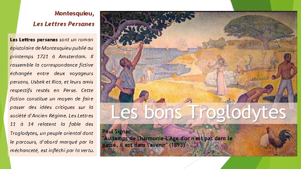 Montesquieu, Les Lettres Persanes Lettres persanes sont un roman épistolaire de Montesquieu publié au Montesquieu, Les Lettres Persanes Lettres persanes sont un roman épistolaire de Montesquieu publié au