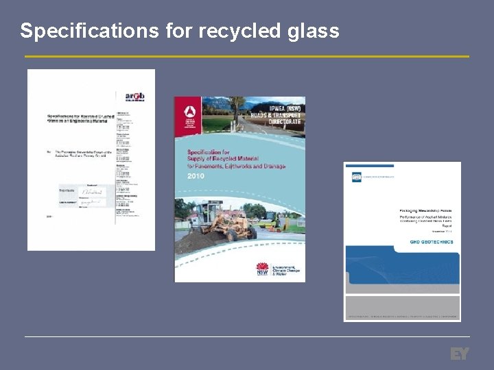 Specifications for recycled glass 