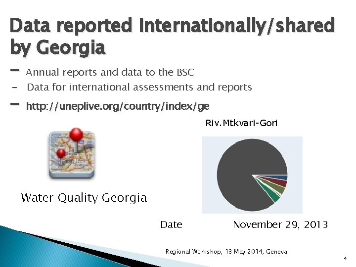 Data reported internationally/shared by Georgia - Annual reports and data to the BSC - Data reported internationally/shared by Georgia - Annual reports and data to the BSC -