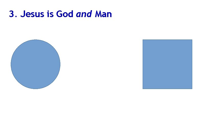 3. Jesus is God and Man 