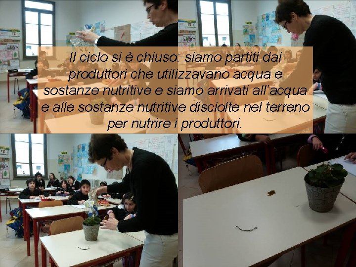 Il ciclo si è chiuso: siamo partiti dai produttori che utilizzavano acqua e sostanze