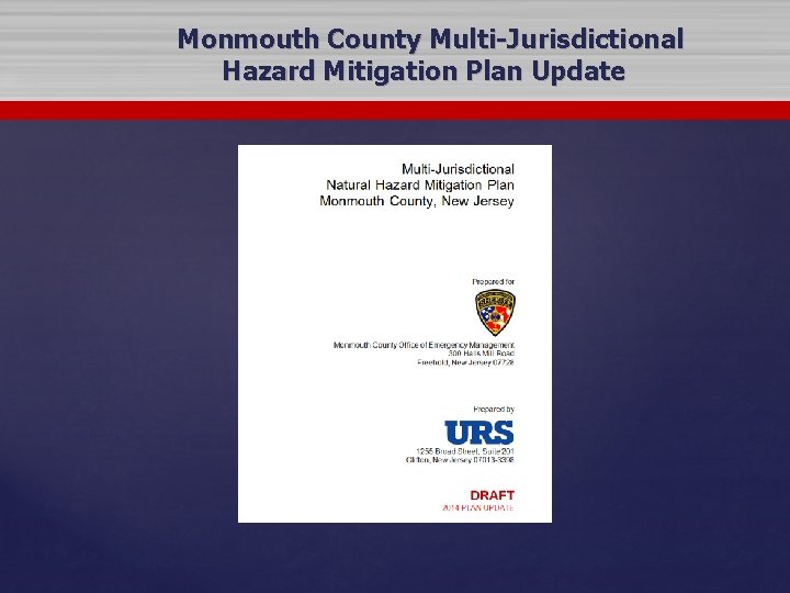 Monmouth County Multi-Jurisdictional Hazard Mitigation Plan Update 