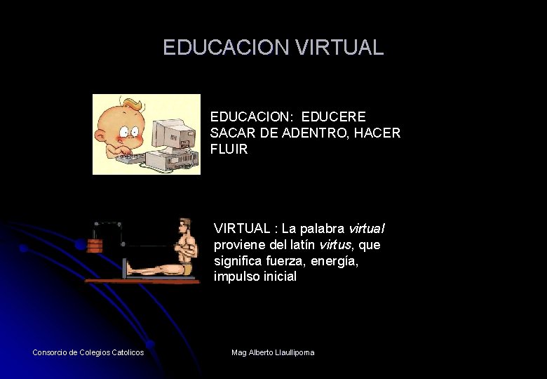 EDUCACION VIRTUAL EDUCACION: EDUCERE SACAR DE ADENTRO, HACER FLUIR VIRTUAL : La palabra virtual