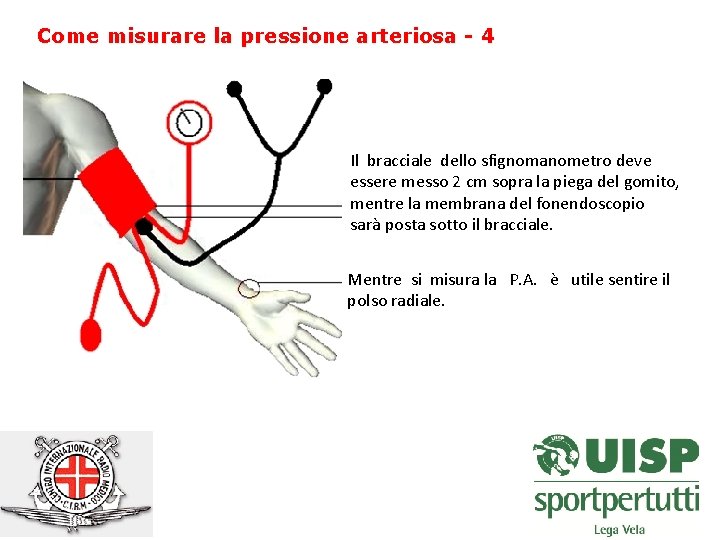 Come misurare la pressione arteriosa - 4 Il bracciale dello sfignomanometro deve essere messo