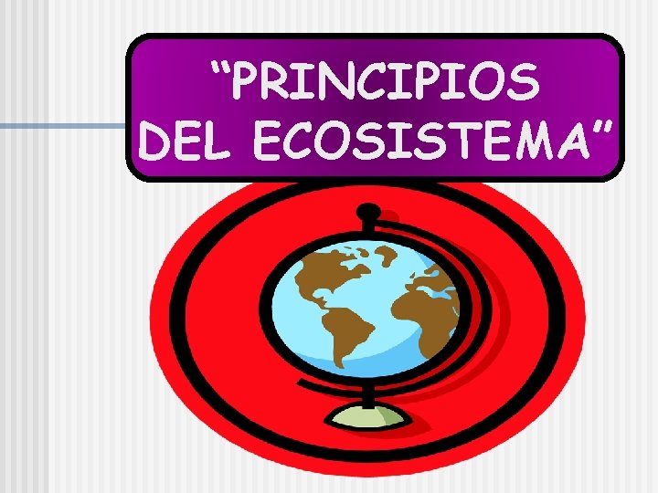 “PRINCIPIOS DEL ECOSISTEMA” 