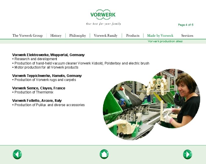 Page 4 of 5 Vorwerk production sites Vorwerk Elektrowerke, Wuppertal, Germany • Research and Page 4 of 5 Vorwerk production sites Vorwerk Elektrowerke, Wuppertal, Germany • Research and