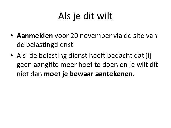 Als je dit wilt • Aanmelden voor 20 november via de site van de