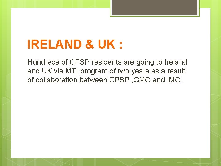 IRELAND & UK : Hundreds of CPSP residents are going to Ireland UK via
