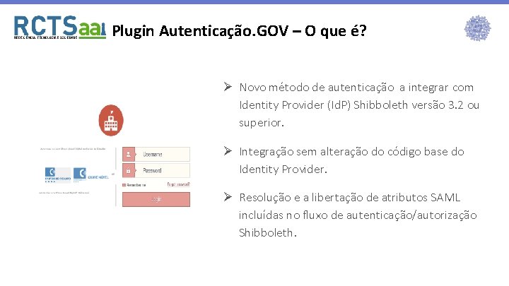 Plugin Autenticação. GOV – O que é? Ø Novo método de autenticação a integrar