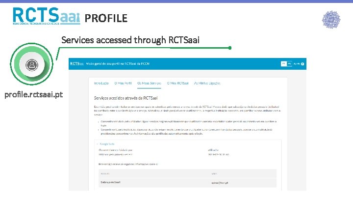 PROFILE Services accessed through RCTSaai profile. rctsaai. pt PROFILE Services accessed through RCTSaai profile. rctsaai. pt