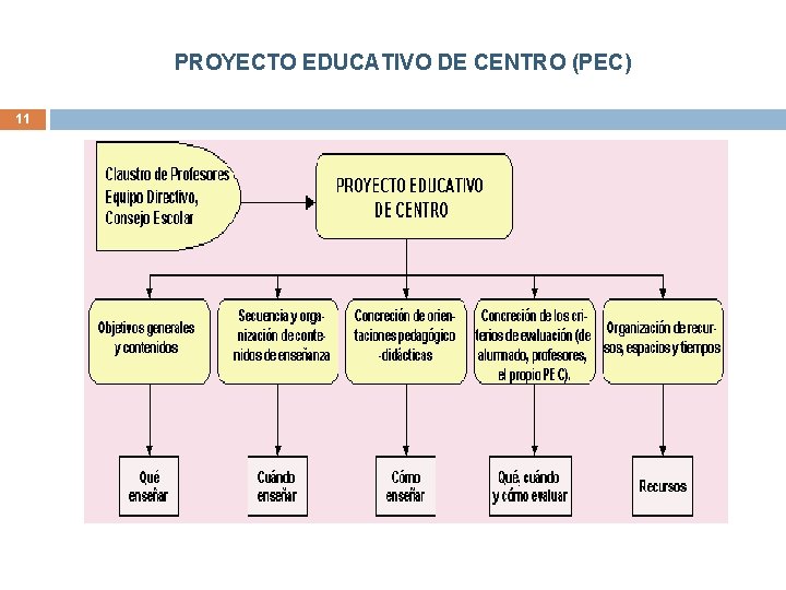 PROYECTO EDUCATIVO DE CENTRO (PEC) 11 